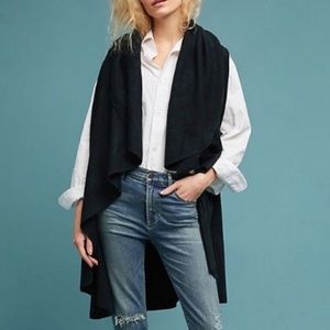 Moth for Anthropologie Cascades Shawl Vest